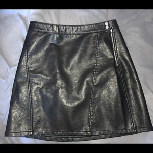 Black Leather Skirt